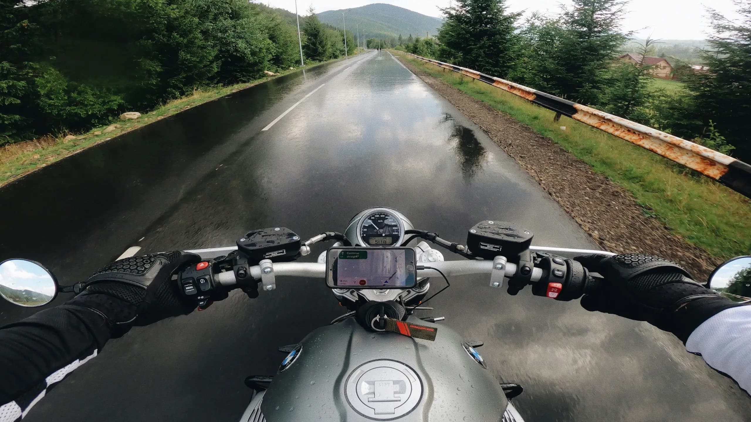 Motorcycle transport route planning between the UK and Spain