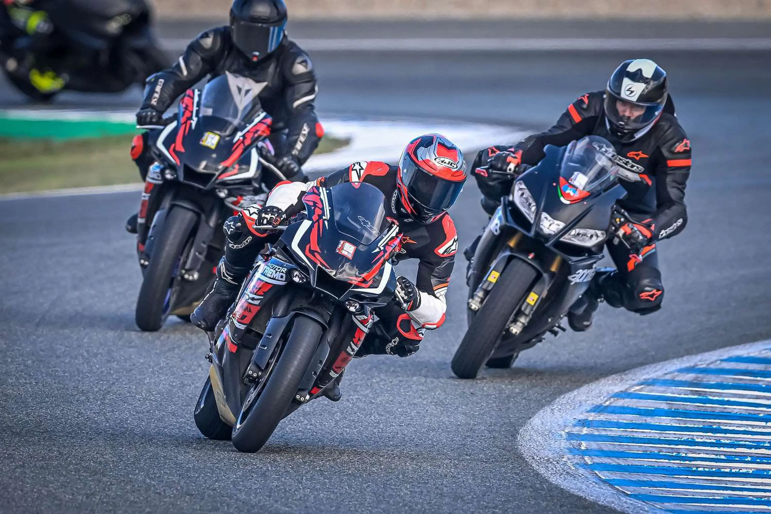 Track riding motorcycle transport for circuit events